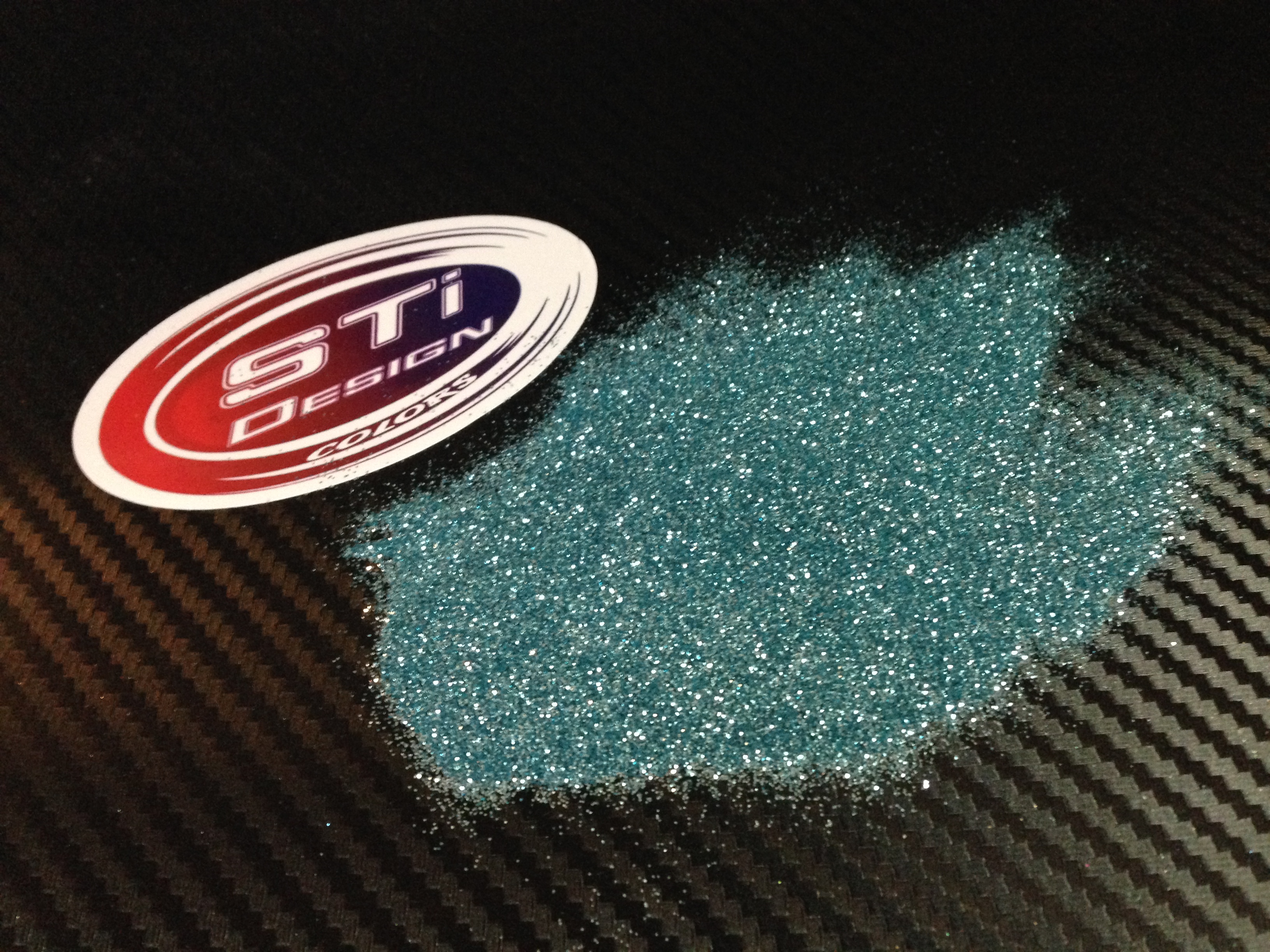 Glitter - Effekt Pastell türkis