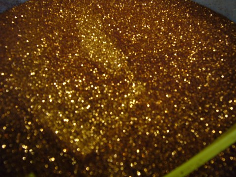 Glitter - Effekt Gold M